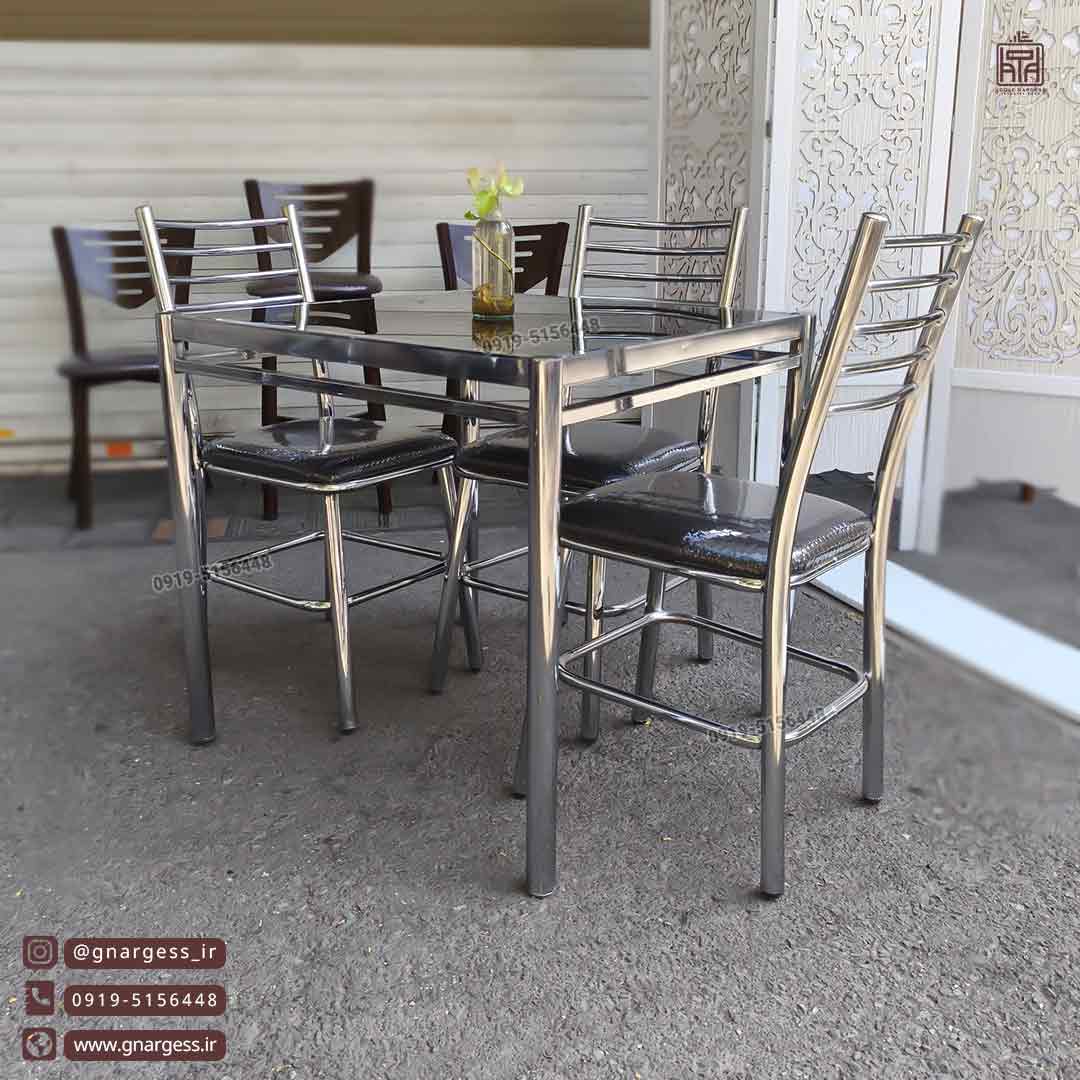 میز غذاخوری رستورانی بیتا با صندلی اروند مهسا - Image 10