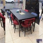 میز ناهارخوری پایه کونیک فلزی با صندلی ویرا جدید فلزی 4 نفره الی 8نفره - Image 3