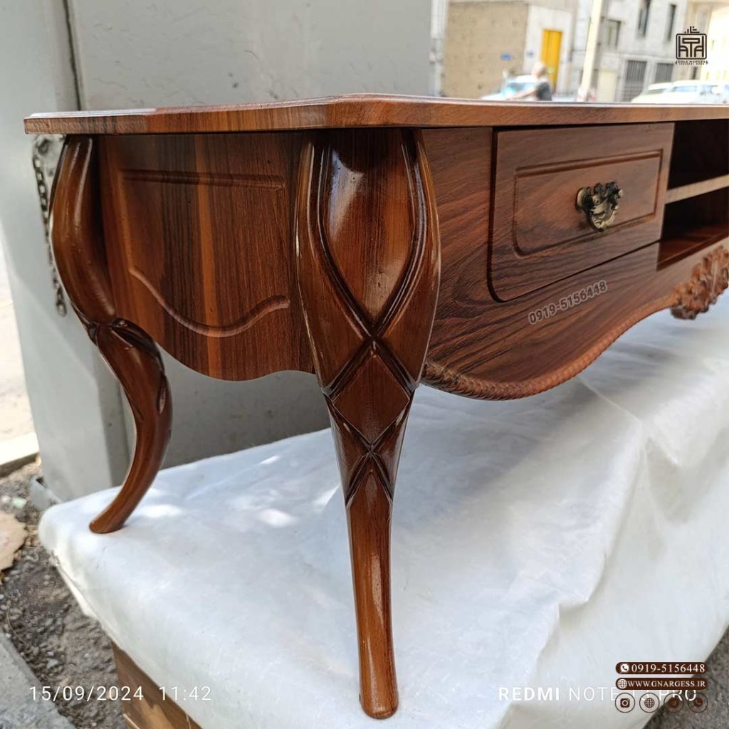 میز تلویزیون پیچک 160 سانت تمام ام دی اف سه بعدی - Image 5