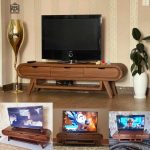 مدل میز تلویزیون 3 بعدی موج رادیویی بیضی وکیوم ام دی اف - Image 7
