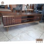 میز ال سی دی جدید شیاری پایه فلزی دوکشو - Image 8