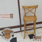 صندلی اپن چوبی مدل لهستانی پشت ضربدری (خام)