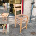 تولید صندلی بار اپنی چوب راش مدل دو تیره پهن - Image 5