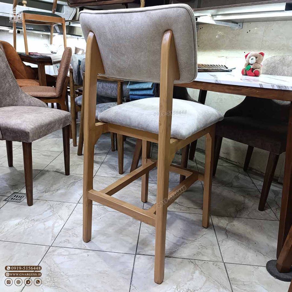 صندلی اپن و کانتر چوبی پرومکس طرح پانیذ مبلی - Image 15