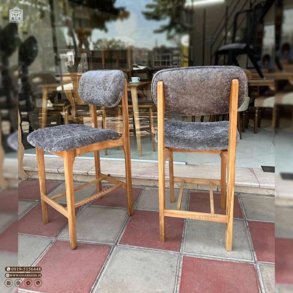 صندلی اپن و کانتر چوبی پرومکس طرح پانیذ مبلی - Image 4