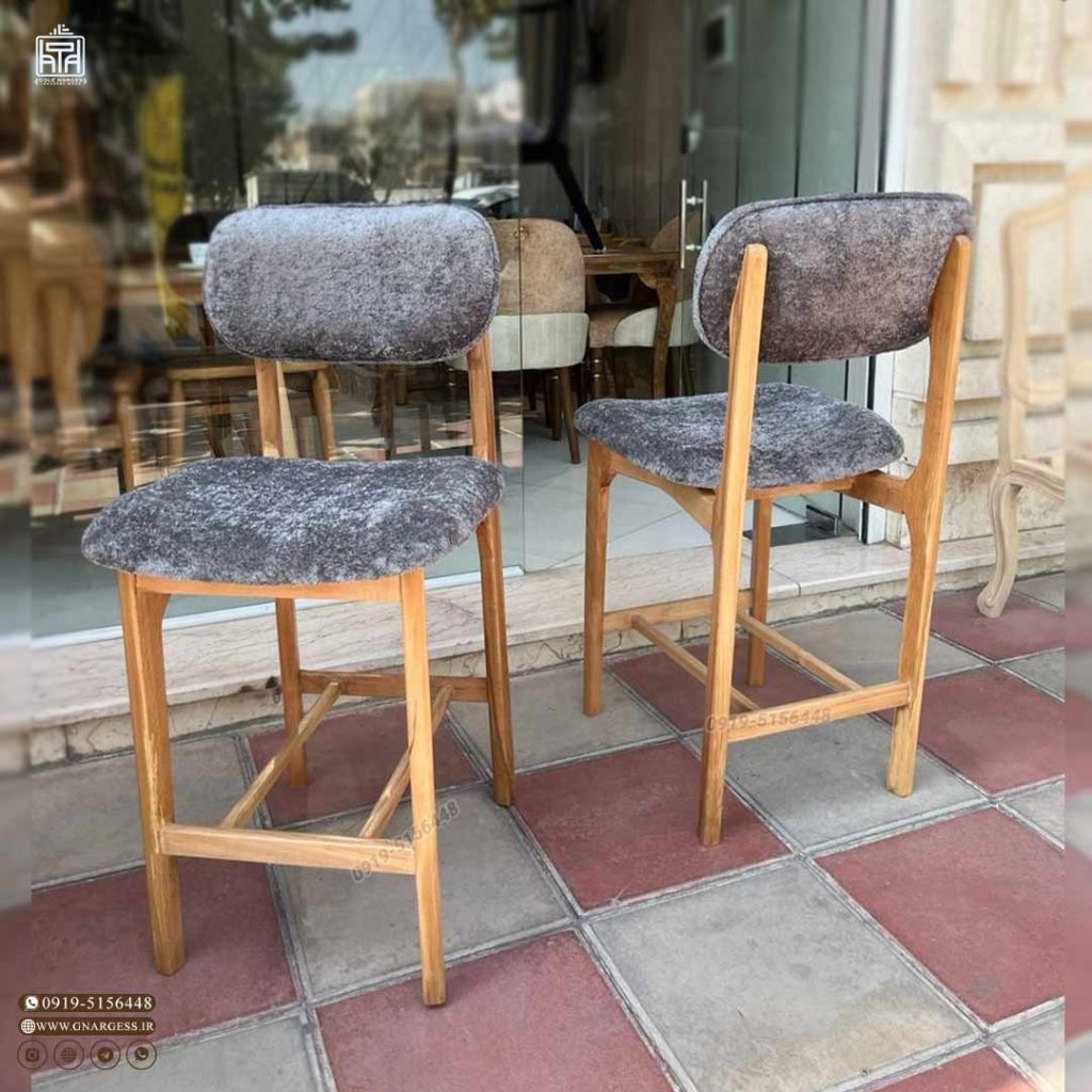 صندلی اپن و کانتر چوبی پرومکس طرح پانیذ مبلی - Image 3