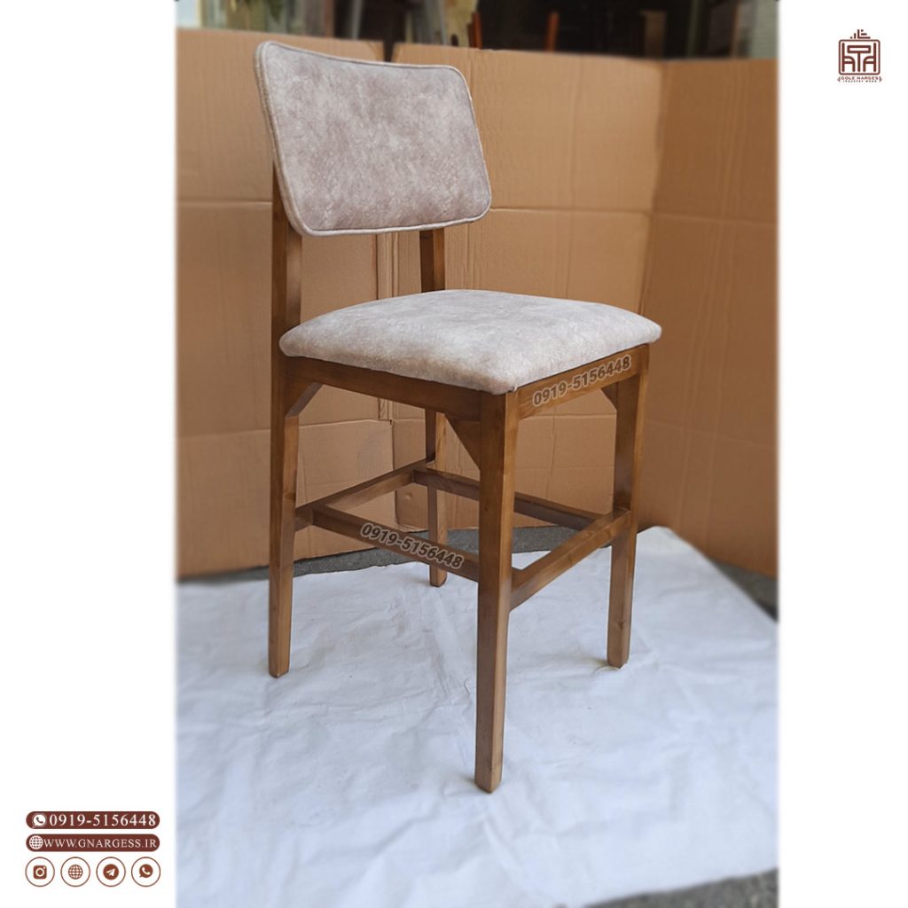 صندلی اپن و کانتر چوبی پرومکس طرح پانیذ مبلی - Image 12