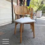 صندلی پشت حصیری مدل کینگ میلانو چوب راش - Image 2