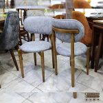 صندلی چوبی مینیمال طرح نوبل راش پایه مخروطی برای میز ناهارخوری - Image 7