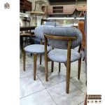 صندلی چوبی مینیمال طرح نوبل راش پایه مخروطی برای میز ناهارخوری - Image 9