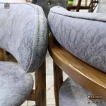 صندلی چوبی مینیمال طرح نوبل راش پایه مخروطی برای میز ناهارخوری - Image 10
