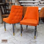 صندلی ناهار خوری پاشا پایه کونیک فلزی (بصورت عمده یا تک) - Image 4