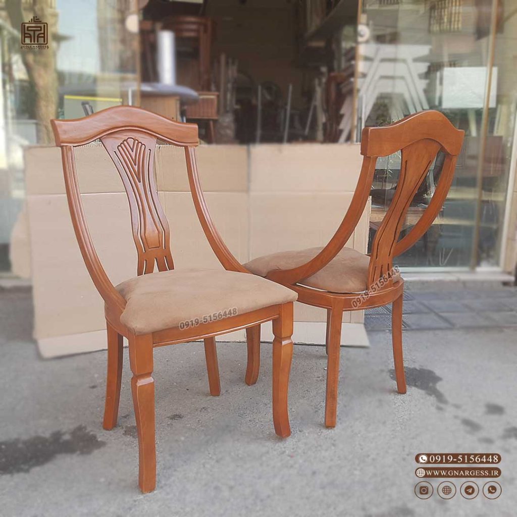 صندلی چوب راش گیتاری طرح عصایی (بصورت عمده یا تک) - Image 6