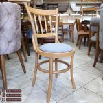 صندلی لهستانی خراطی تشک دار مبلی چوب راش - Image 6