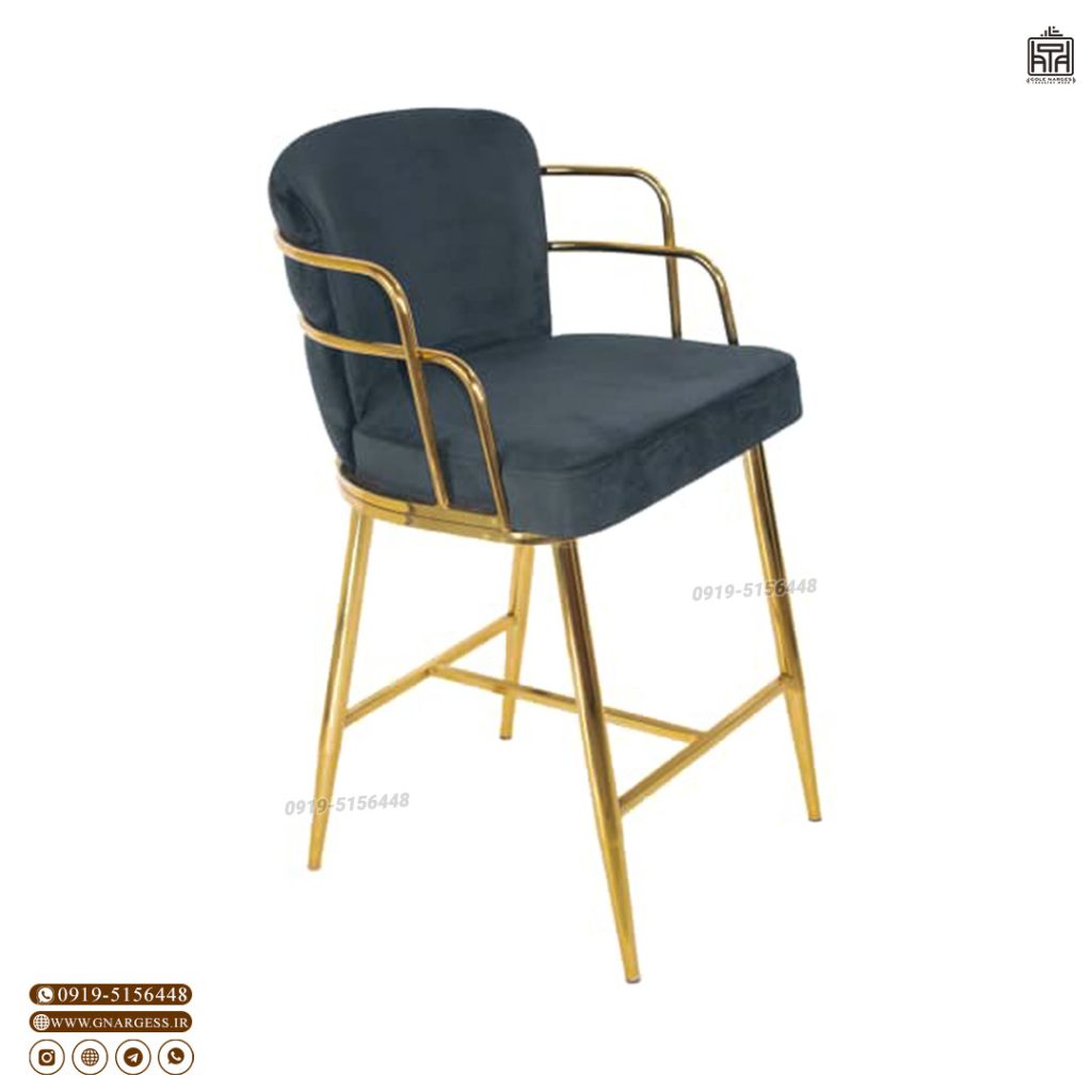 صندلی اپن دسته دار فلزی مبلی طرح پلانتر - Image 3