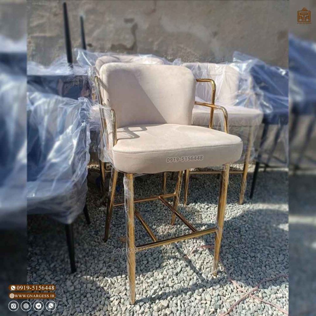 صندلی اپن دسته دار فلزی مبلی طرح پلانتر - Image 6